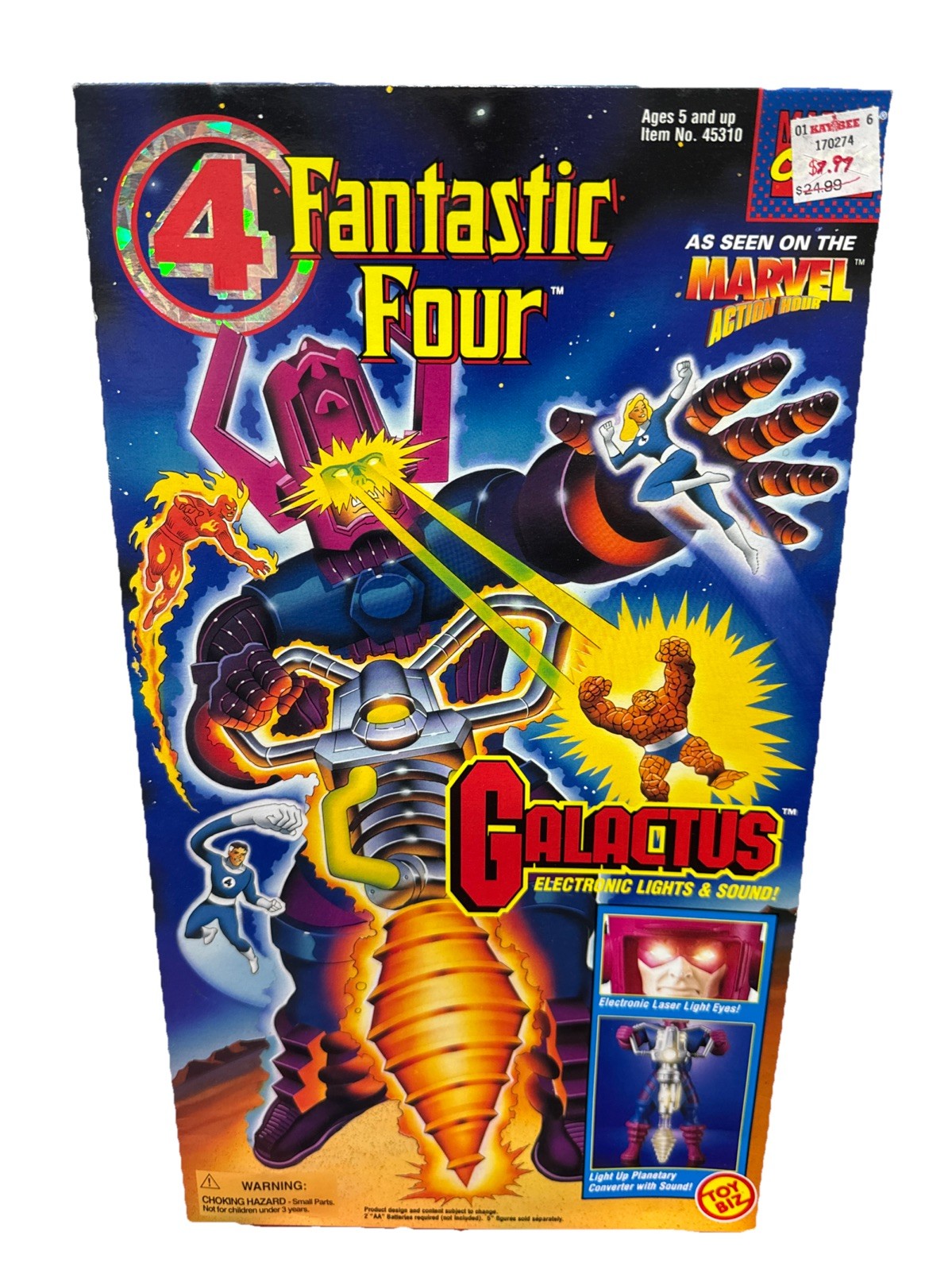 NEW Vintage Galactus Fantastic Four MCU Marvel Comics 14&rdquo; Figure Toy Biz SEALED!