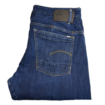 G-Star Scutar Jeans Herren W34 L36 Blau Stretch Denim 3D Slim Tapered Modern Y2K