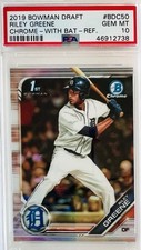 2019 Bowman Chrome Riley Greene 1st Bowman True Refractor #BDC-50 PSA 10 💎