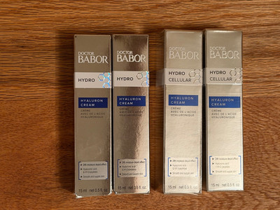 4x Doctor BABOR Hydro Hyaluron Cream (Sondergröße 15 ml) Neu, unbenutzt, OVP