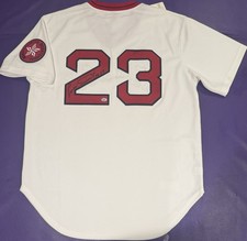 Authentic Signed Mitchell & Ness Luis Tiant #23 Boston Red Sox Jersey 48/XL