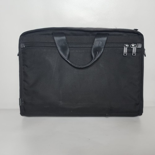 TUMI Alpha 26111DH Expandable Black Ballistic Nylon Laptop Organizer Briefcase - Afbeelding 2 van 14
