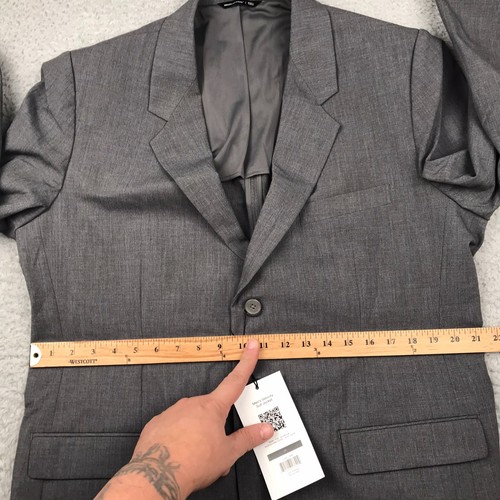 Ministry Of Supply Velocity Suit Jacket Mens 44 Gray Soft Stretchy Coat NEW NWT - Picture 14 of 19