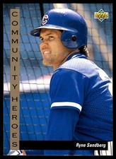 Ryne Sandberg 1993 Upper Deck #38 Cubs MLB READ FREE SHIPPING AutographDen