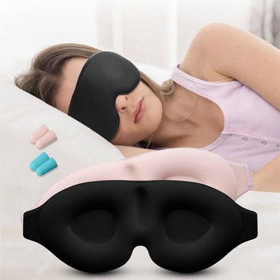  3D Schlafmaske 2er Set - Schlafbrille Herren Frauen - Schlafmasken Sleeping