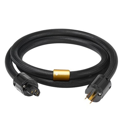 ATAUDIO 6N OFC HiFi Audio Power Cable US/EU/AU Amplifier Cord Double Shielded