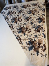 Lee Jofa De La Tour Niebiesko-brązowo-biała resztka tkaniny