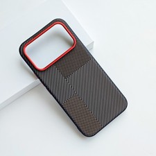 For Xiaomi Poco F9 Pro, Hybrid Armor Carbon Fiber Pattern Case Cover Shell