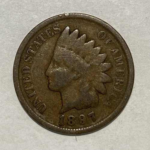 1897 Indian Head Cent Penny Good+