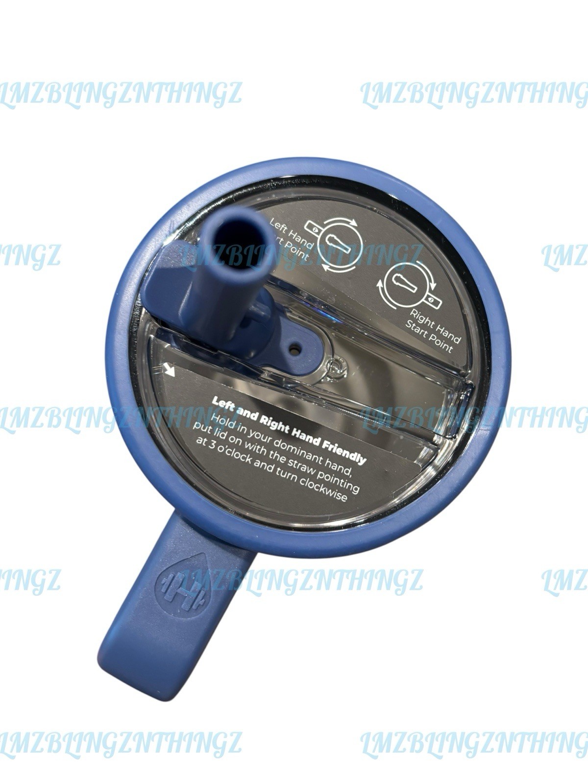 HydroJug x Fabletics LUXE360 Indigo Patchwork 20oz Traveler~BNWT&Box