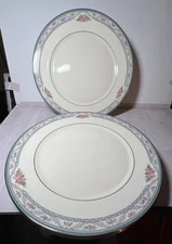 4 Lenox American Home Collection Country Romance Fine China Dinner Plates 10 3/4