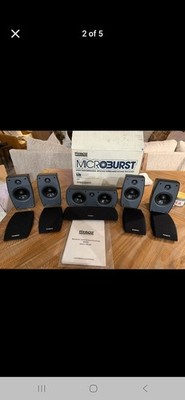 VTG PINNACLE MB 2000  Microburst Surround Speakers Pinnacle Loudspeaker RARE EUC
