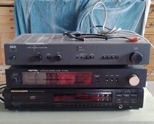 stereo system, Marantz CD player, NADS amplifier, Rotel tuner