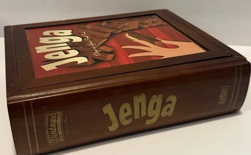 Hasbro Jenga Vintage Edition Skill & Action Board Game Ages 8+ Strategy