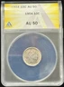 ANACS AU50 1904 US Barber Dime Silver Coin 10C-861