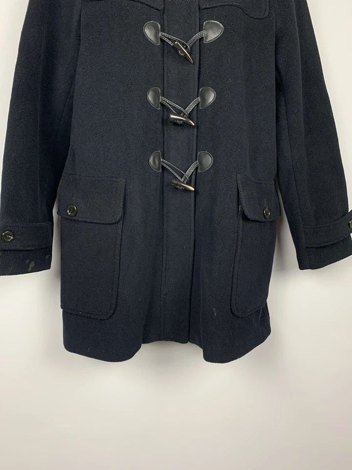 Burberry London Duffle Wool Coat Ladies Size UK 14 USA 12 Designer Hooded - Image 3 of 4