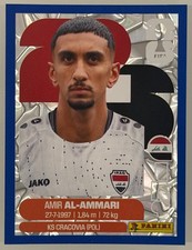 Amir Al-Ammari Panini FIFA World Cup 2026 Blue Crumple Parallels Sticker