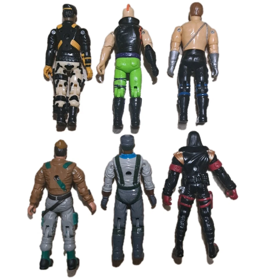 GI Joe Vintage Action Figures Hasbro 1990s-2001 Lot 5 + 1 Mortal Kombat Figure — 第 3/4 张图片