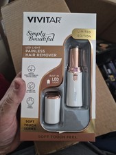 NEW Vivitar Simply Beautiful Painless Hair Remover NEW W/LED Light Gift item BOX