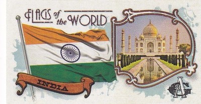 2024 Topps Allen & Ginter MLB No. FOTW-27 India Flags of the World