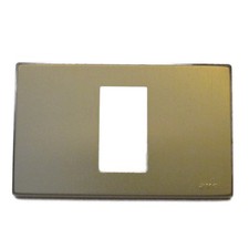 Placca Ave serie Habitat 1 modulo bronzo per scatola 503 NUOVA