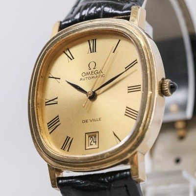 No Tariffs *NEAR MINT* Vintage 1977 OMEGA De Ville Cal.1012 Auto Roman 32mm Mens