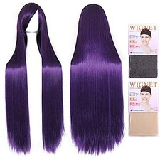 Case Eden Sailor Moon Purple Dark Sailor Mars Raye Hino Cosplay Wig w/wig net