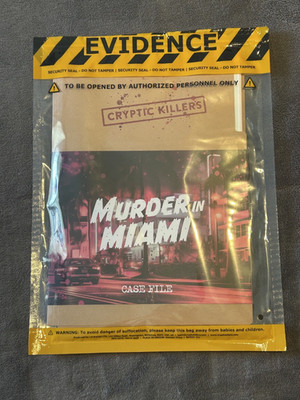 Cryptic Killers Unsolved Murder Mystery Spiel - Mord in Miami