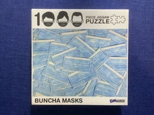 Buncha Masks BRAND NEW 1000 Piece Jigsaw Puzzle by Funwares FACTORY SEALED