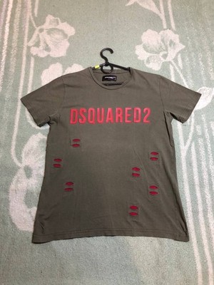 DSQUARED2 Men s Logo Cotton T-Shirt Size L Made in Italy