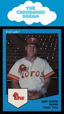 Gary Cooper 1989 ProCards Triple A #184 Tucson Toros Baseball Card