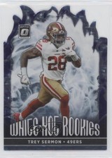 2021 Donruss Optic White Hot Rookies Purple Stars Prizm 22/25 Trey Sermon 0u8k