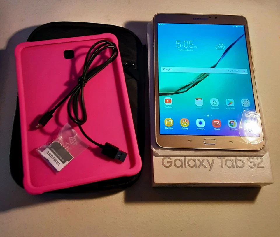 Samsung Galaxy Tab S2 8.0 SM-T713 WI-FI 32GB Dorado con Tarjeta SD de 64 GB Acc Foto 4 de 4