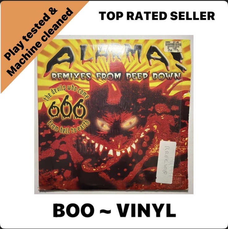 666 - Alarma! Remixes From Deep Down - 12” Vinyl Record Italian Trance VG+ / VG+