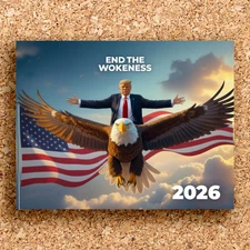 Trump 2026 Wall Calendar | Patriotic Political Calendar | 12-Month