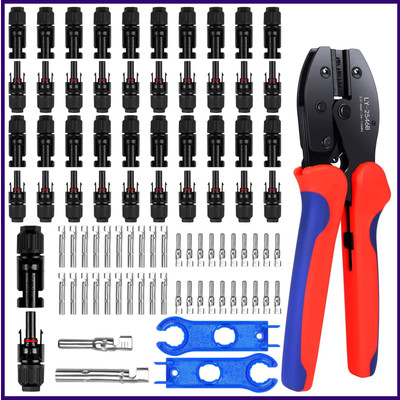 Karidge Solar Cable Connector-Crimping Tool Kit,20 Pairs Male/Female Solar Panel