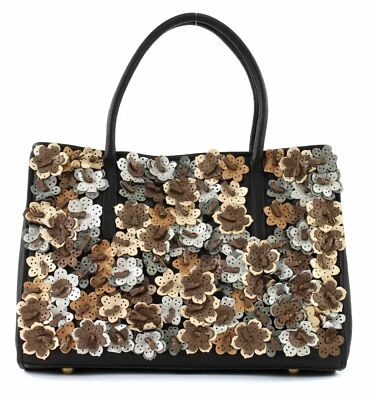 bugatti Fiore Shopper Handtasche Shopper Tasche Black Schwarz Braun Neu - Bild 1 von 4