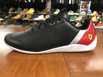 Puma Ferrari RDG Cat Black Rosso Corsa White Lifestyle Men' Size 14   306667-01