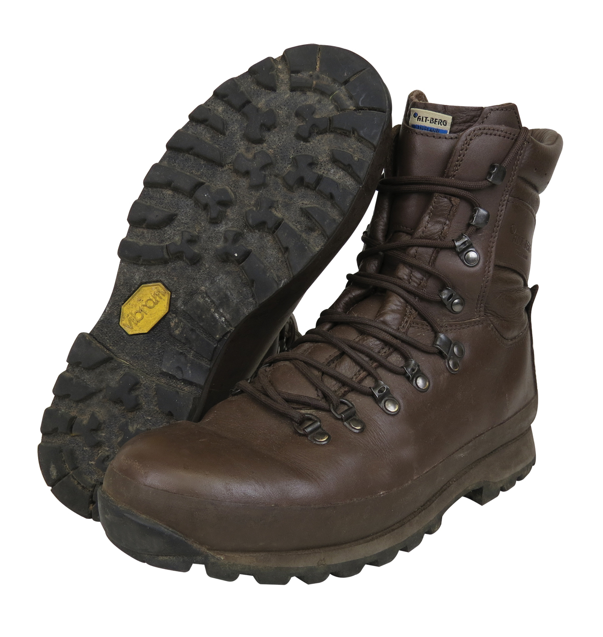 BRITISH ARMY ALT-BERG BOOTS - BROWN 