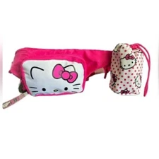 Sanrio Bioworld Hello Kitty Fanny Pack Crossbody/Belt Bag Water Bottle Caddy NWT