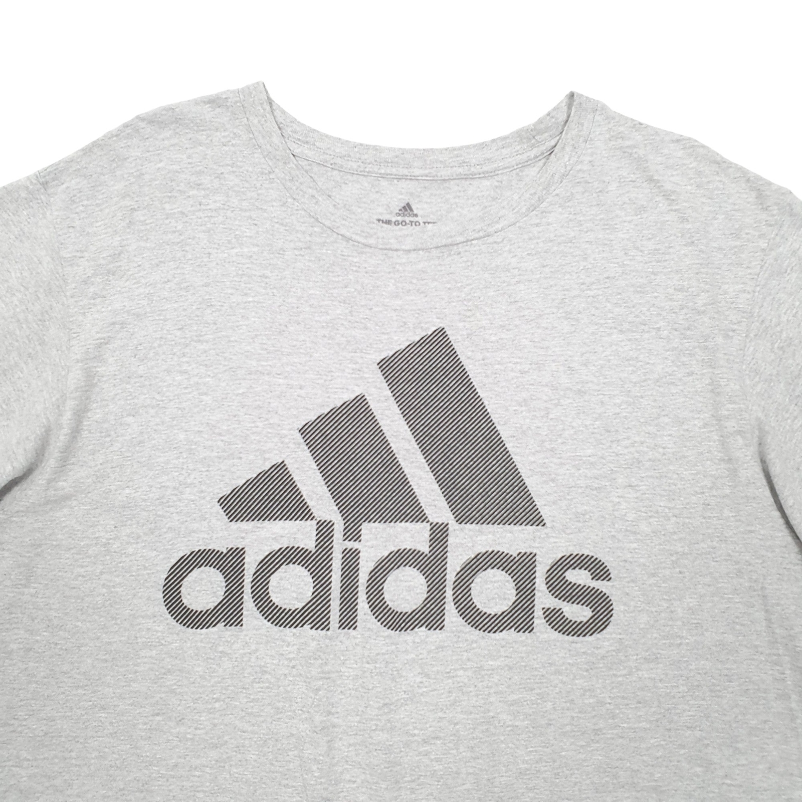 ADIDAS Grey T Shirt Tee Short Sleeve Mens L image 2