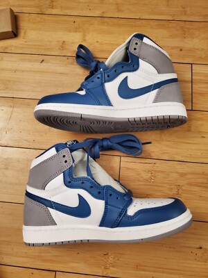 Nike Air Jordan 1 Retro High OG True Blue Shoes Size 3.5Y