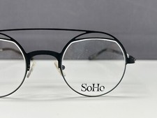 SoHo Brille Herren Damen Schwarz rund eckig panto SH2005  kleine Gläser NP:239€