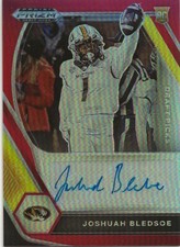 2021 Panini Prizm Draft Picks Red Joshuah Bledsoe Rookie Auto #DPA-JBL