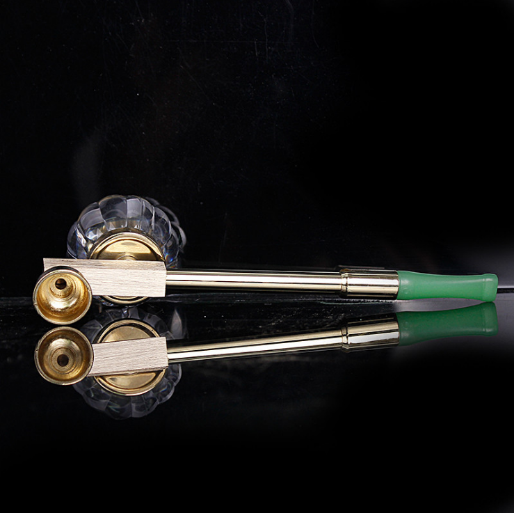 bong cigarette holder Filtered Water Pipe Bong Herb Smoking Hookah Tobacco Holder Copper Double  Use