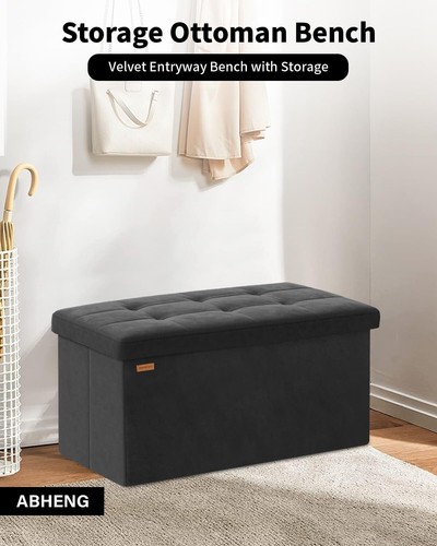 Durable Folding Storage Bench - Chic Design, 15x30x15 Inches, Portable Comfort - Picture 7 of 8