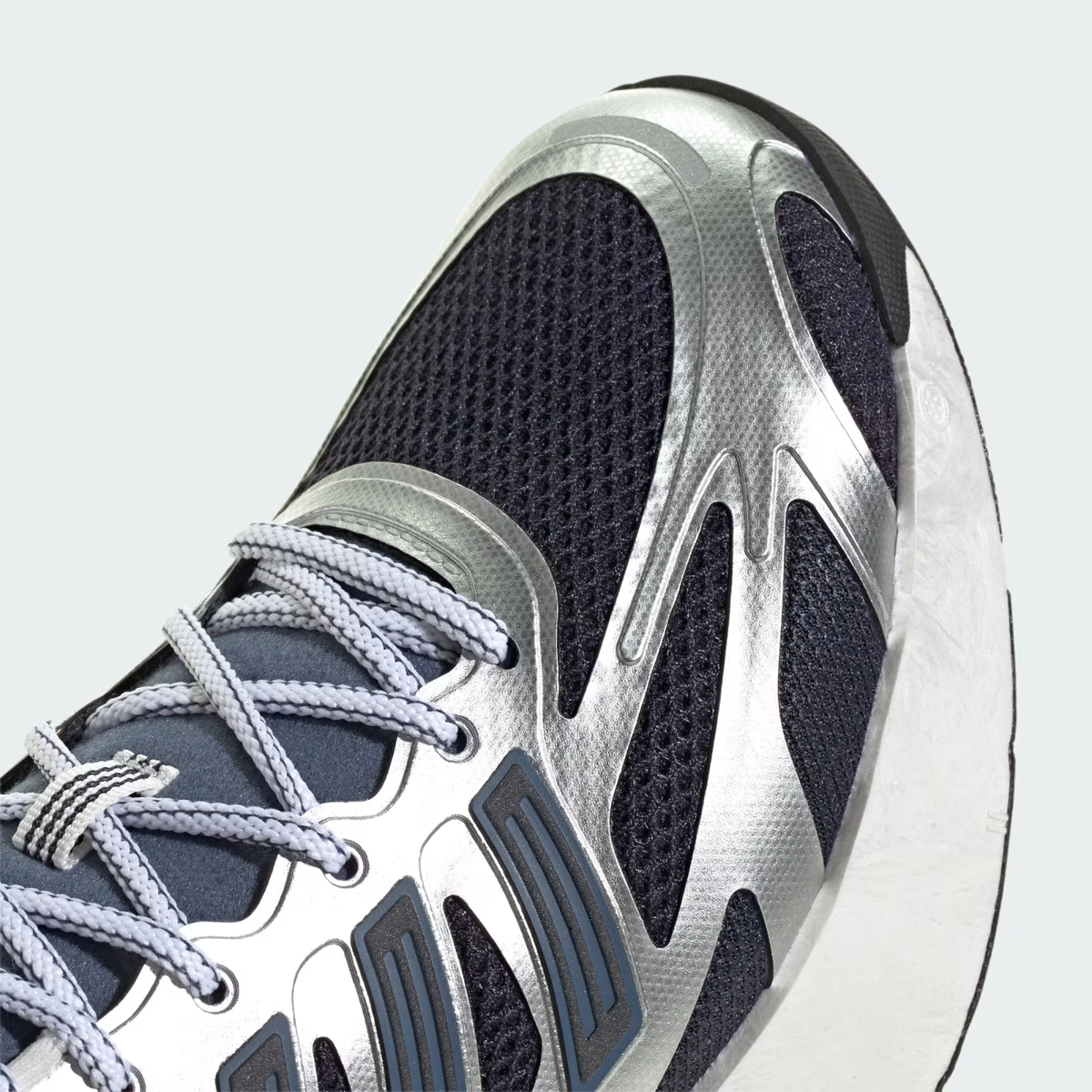 adidas Running Adizero Aruku Shoes in Silver Metallic/Legend 