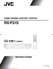 JVC RX-F31S Home Theater System Owners Instruction Manual Reprint