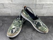 Cole Haan Grand Os Loafers Women 9B Ella II Shoes Green Palm Tree SlipOn Comfort