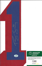 NEW YORK RANGERS - BRANDON DUBINSKY signed Jersey Number #1 - AUTHENTICATED